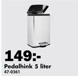 Biltema Pedalhink 5 liter erbjuda