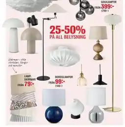 Mio BORDSLAMPOR erbjuda