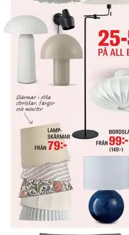 Mio LAMPSKÄRMAR erbjuda