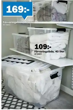 Biltema Förvaringslåda, 80 liter erbjuda