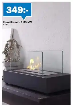 Biltema Etanolkamin, 1,35 kW erbjuda