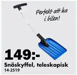Biltema Snöskyffel, teleskopisk erbjuda