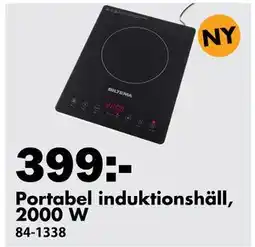 Biltema Portabel induktionshäll, 2000 W erbjuda