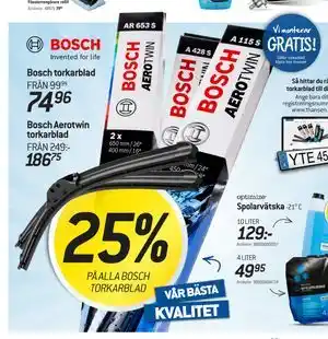 25% PÅ ALLA BOSCH TORKARBLAD