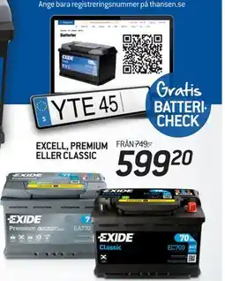 thansen EXCELL, PREMIUM ELLER CLASSIC erbjuda