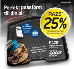 thansen 25% PÅ MODELLANPASSADE BAGAGERUMSMATTOR erbjuda