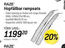 thansen Hopfällbar rampsats erbjuda