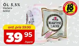 Matrix Butikerna MARTENS Öl 3,5% erbjuda