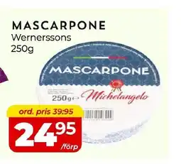 Matrix Butikerna WERNERSSONS Mascarpone erbjuda
