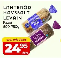Matrix Butikerna FAZER Lantbröd havssalt levain erbjuda