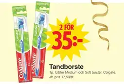 Matöppet COLGATE Tandborste erbjuda