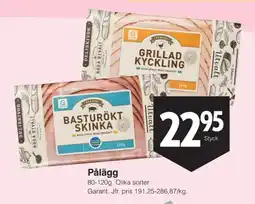 Matöppet GARANT Pålägg erbjuda