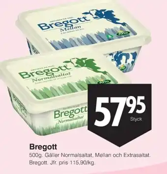 Matöppet Bregott erbjuda