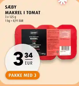 Scandinavian Park SÆBY Makrel i tomat erbjuda