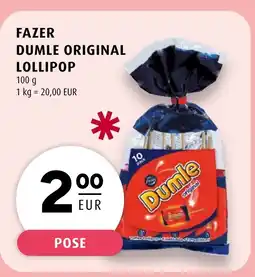 Scandinavian Park FAZER Dumle original lollipop erbjuda