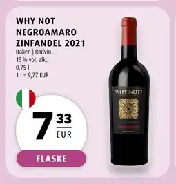 Scandinavian Park WHY NOT Negroamaro zinfandel 2021 erbjuda