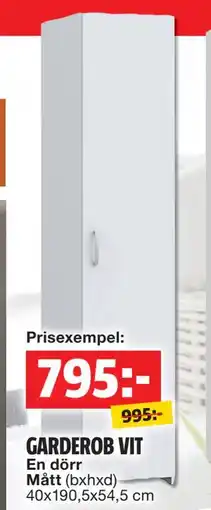 Bauhaus GARDEROB VIT erbjuda