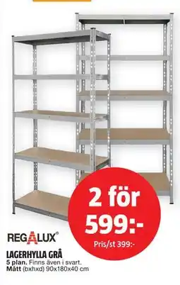 Bauhaus LAGERHYLLA GRÅ erbjuda