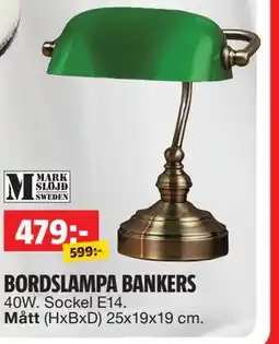 Bauhaus BORDSLAMPA BANKERS erbjuda