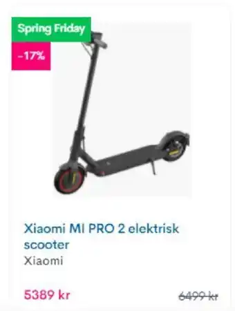 Xiaomi MI PRO 2 elektrisk scooter