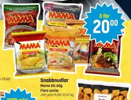 Eurocash MAMA Snabbnudlar erbjuda