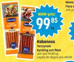 Eurocash TARCZYNSKI Kabanoss erbjuda