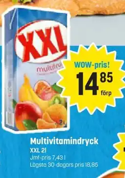 Eurocash XXL Multivitamindryck erbjuda