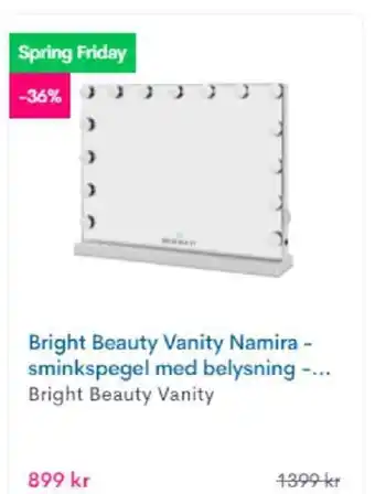 Bright Beauty Vanity Namira - sminkspegel med belysning