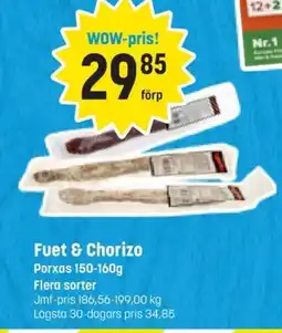 Eurocash PORXAS Fuet & chorizo erbjuda