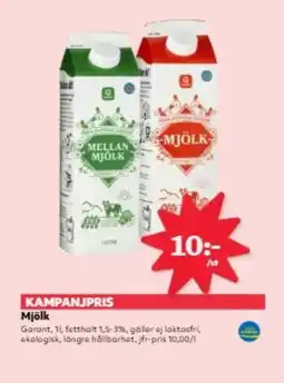 Hemköp GARANT Mjölk erbjuda