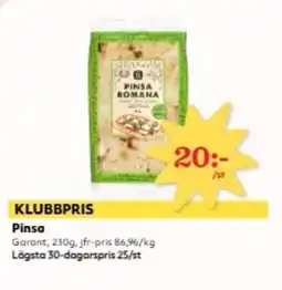 Hemköp GARANT Pinsa erbjuda