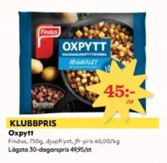 Hemköp FINDUS Oxpytt erbjuda