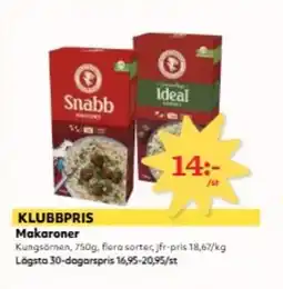 Hemköp KUNGSÖRNEN Makaroner erbjuda