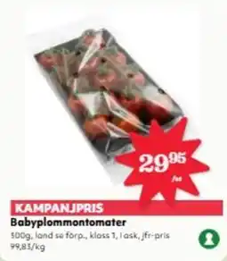 Hemköp Babyplommontomater erbjuda