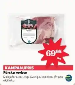 Hemköp DALSJOFORS Färska revben erbjuda