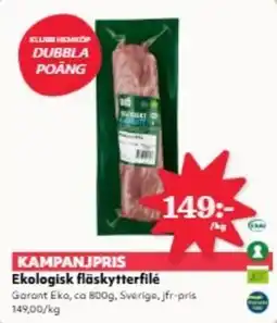 Hemköp GARANT Ekologisk fläskytterfilé erbjuda