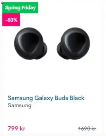 CDON Samsung Galaxy Buds Black erbjuda
