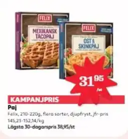 Hemköp FELIX Paj erbjuda