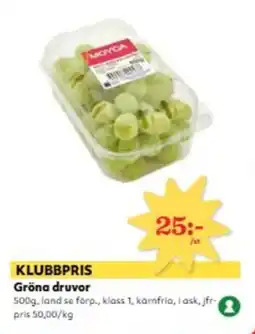 Hemköp Gröna druvor erbjuda