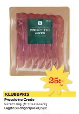 Hemköp GARANT Prosciutto crudo erbjuda