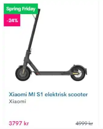 CDON Xiaomi MI S1 elektrisk scooter erbjuda