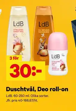 City Gross Duschtvål, Deo roll-on erbjuda