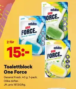 City Gross Toalettblock One Force erbjuda