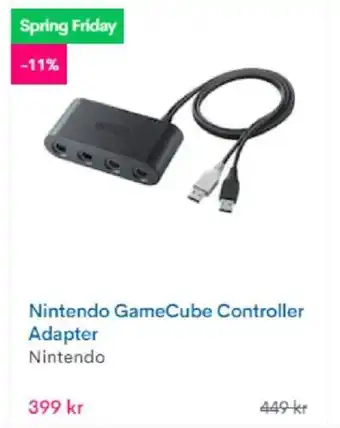 CDON Nintendo GameCube Controller Adapter erbjuda