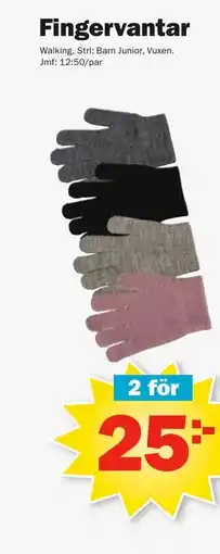 Pekås Fingervantar erbjuda