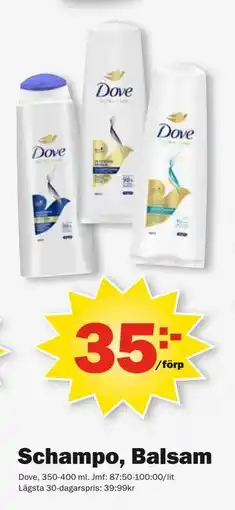 Pekås Schampo, Balsam erbjuda