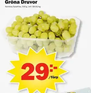 Pekås Gröna Druvor erbjuda