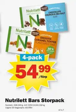 Pekås Nutrilett Bars Storpack erbjuda