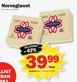 Pekås Norvegiaost, Medlemspris erbjuda