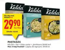 Willys PASTASÅS, Medlemspris erbjuda